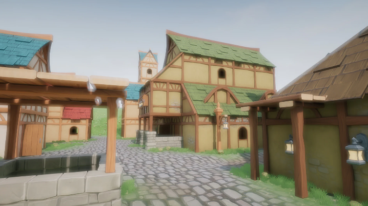 Stylized Modular Medieval Town