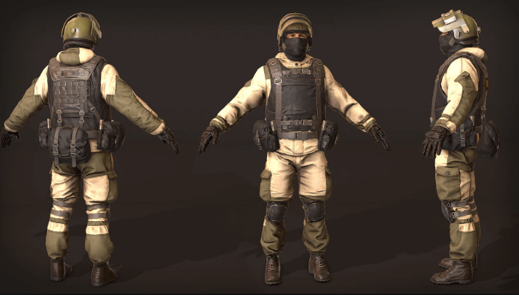 Hình thu nhỏ: Russian Soldier, Military and Police, Customizable