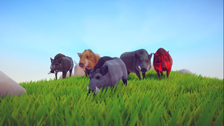 Poly Art Boar