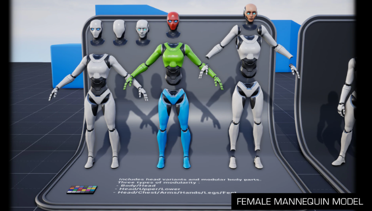 Hình thu nhỏ: Female Mannequin Character for Stylized Female