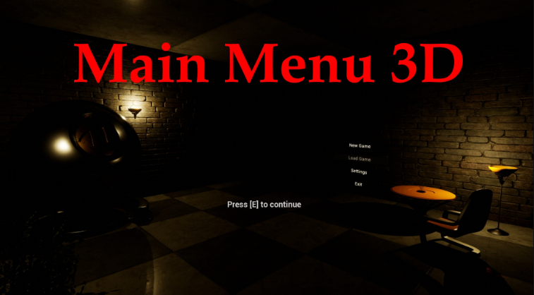 Main Menu 3D