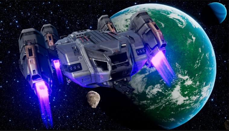 Thumbnail: (Pre) SciFi Lander Spaceship with Playable Flight System