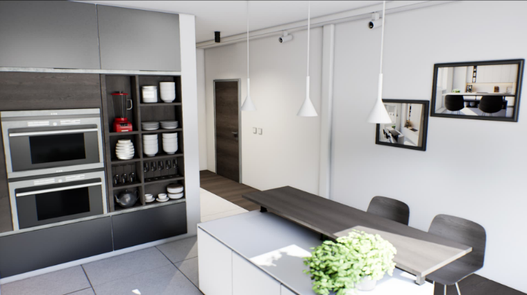 Hình thu nhỏ: Modern Minimalist Kitchen 01