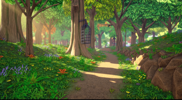 Stylized Forest Cave