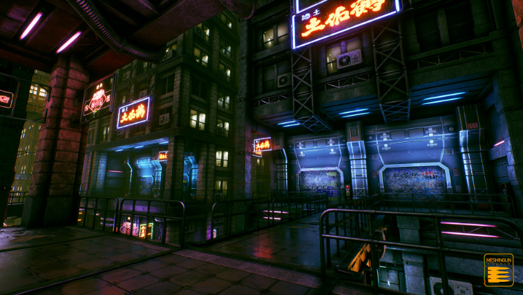 Thumbnail: Cyber-Town Pack - Meshingun Studio