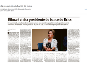 Dilma é eleita presidente do banco do Brics