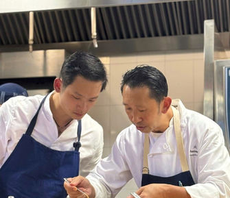Chef Andrew Yeo mentoring