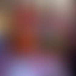 Two pumpkins that have been painted at Manhattan Brewing company.