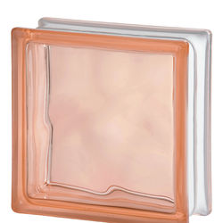 Tinted Pink Glass Block