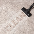 carpet cleaned with the words clean maintained by tidy delights