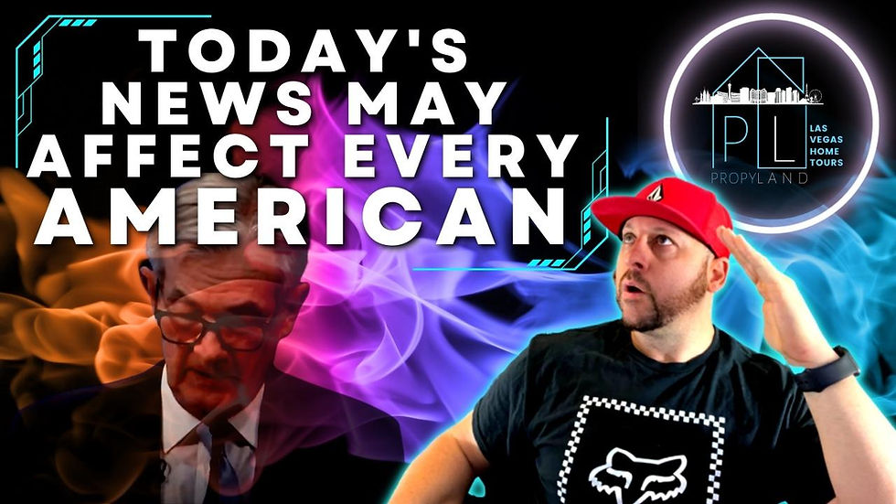 Today's News May Affect Every American - Fed to Keep Rates Higher