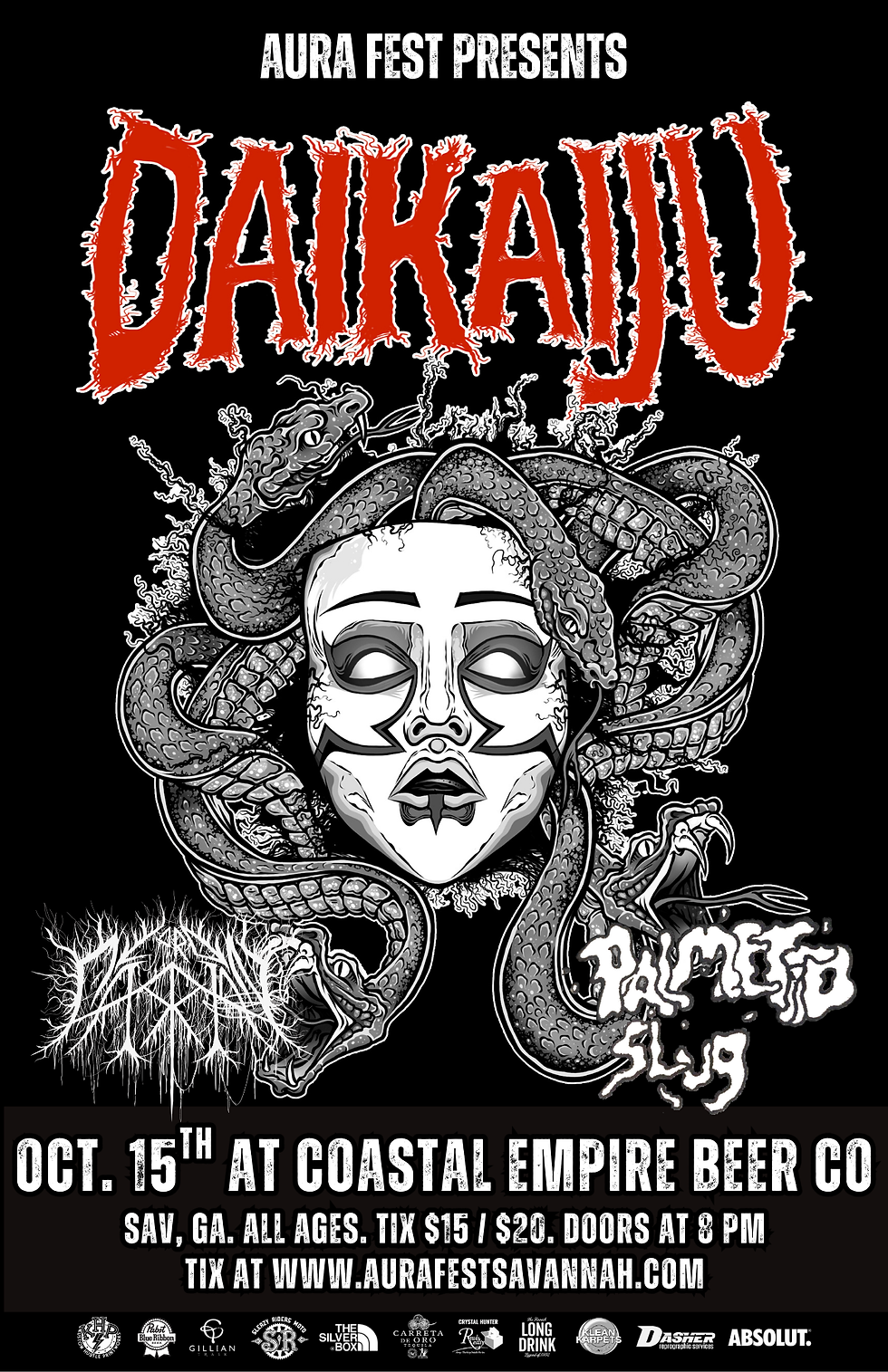 Daikaiju, Lord Carrion, Palmetto Slug at Coastal Empire Beer Co