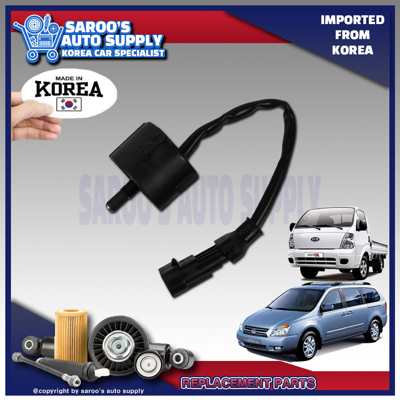[J3] Diesel Filter Water Sensor/Grand Carnival,K2500/2700/Diesel/0K52A-23430