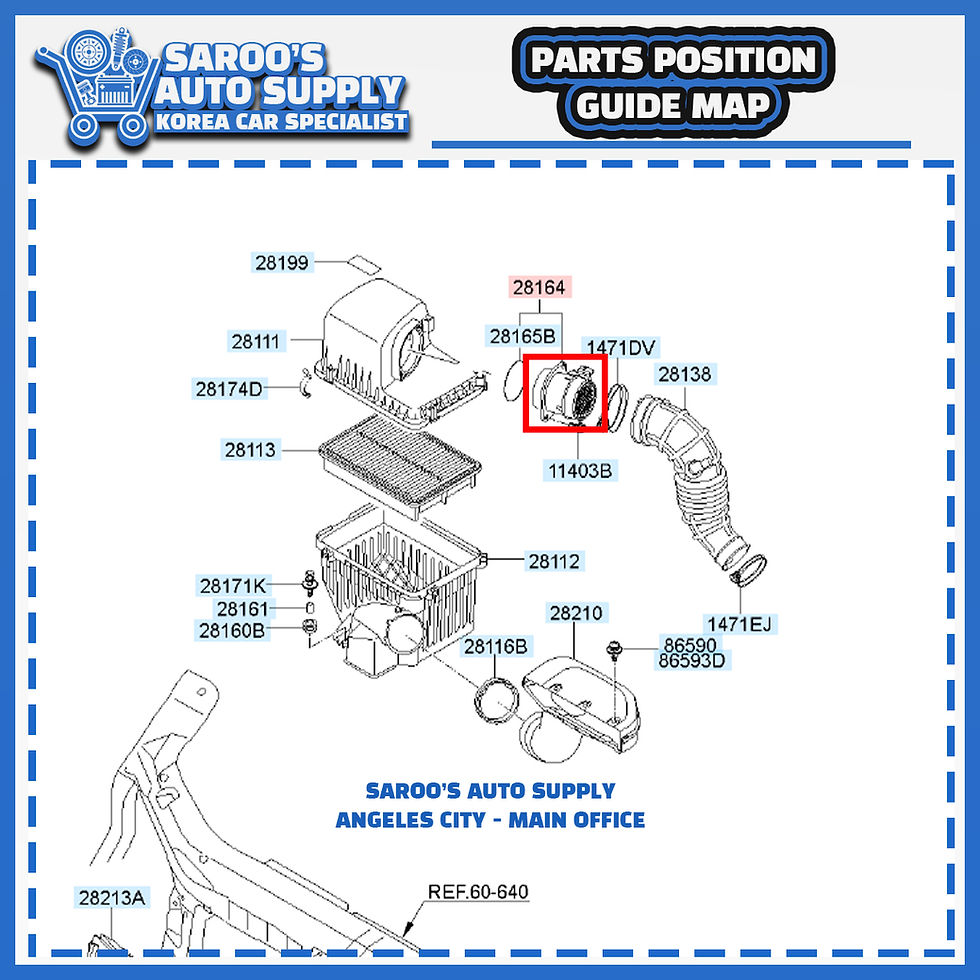 Thumbnail: Air Flow Sensor For Hyundai Grand Starex (07-21) , 28164-27800 ,28164-4A900