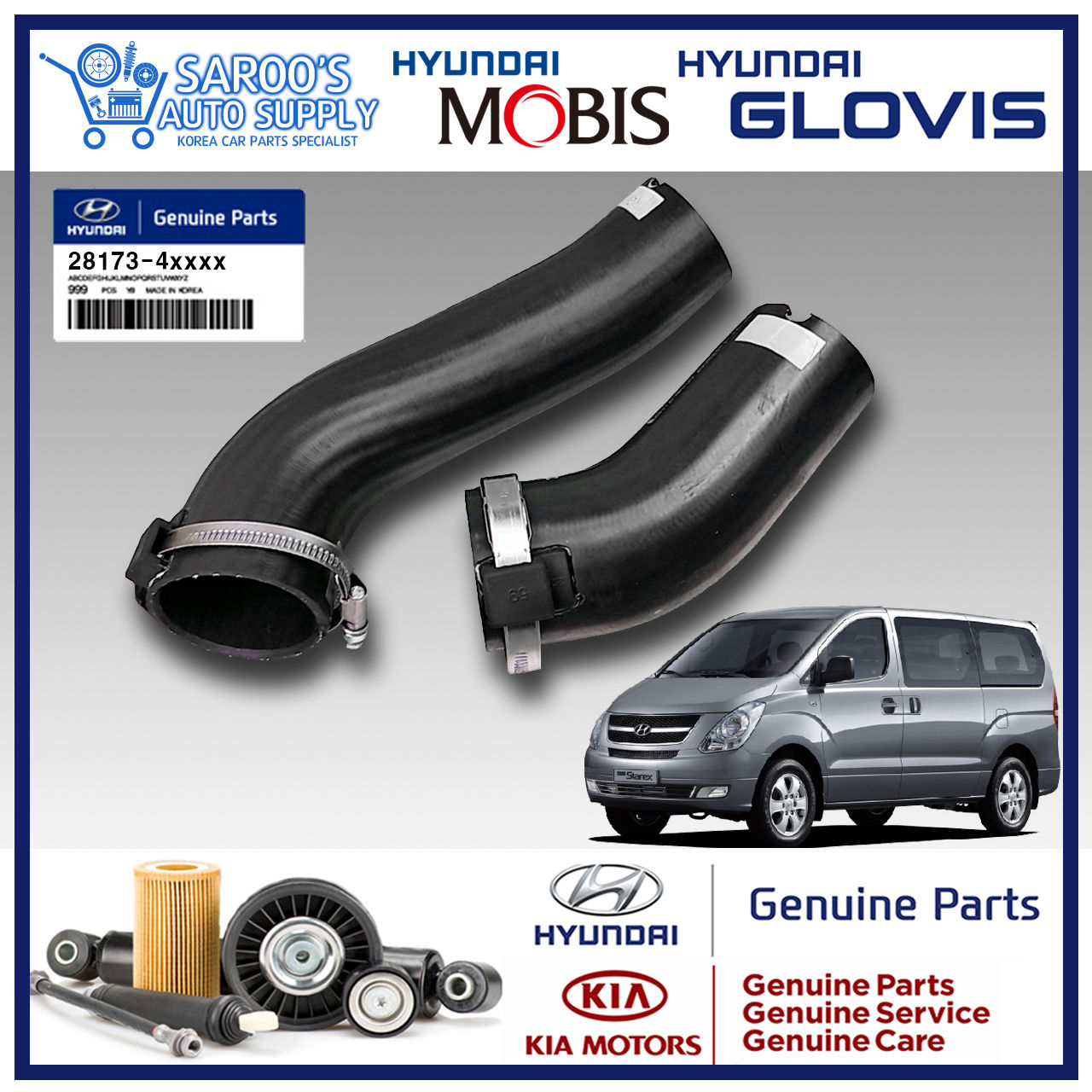 [A2] Intercooler Hose Set/ Grand Starex (12-21)/ 28173-4A710