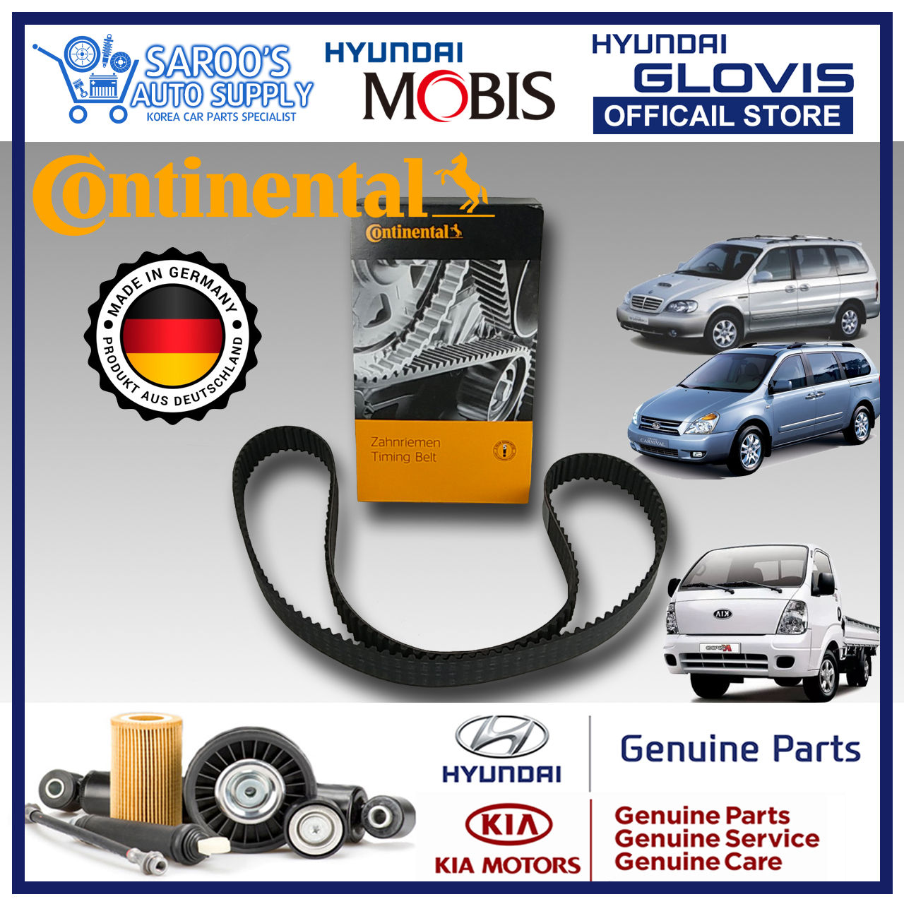 [J3] Timing Belt , Carnival ,Sedona , K2500, K2700 , CT994 , 152 Teeth