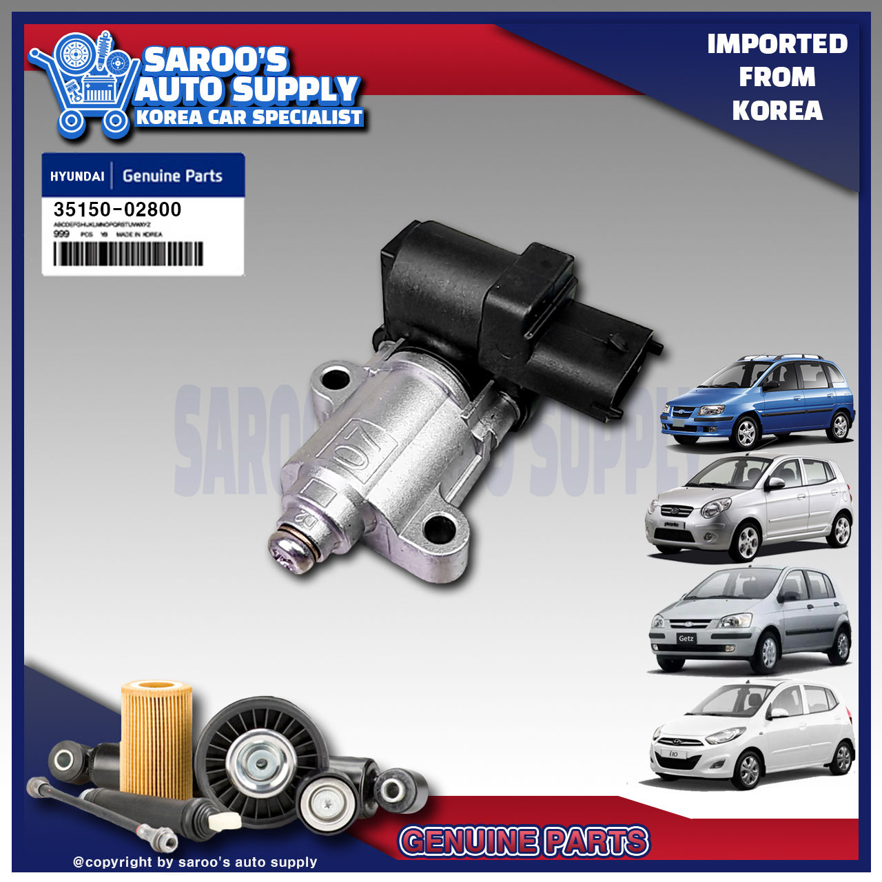 Throttle Body/Idle Air Control Valve/I10,Picanto,Getz,Matrix,GAS/35150-02800