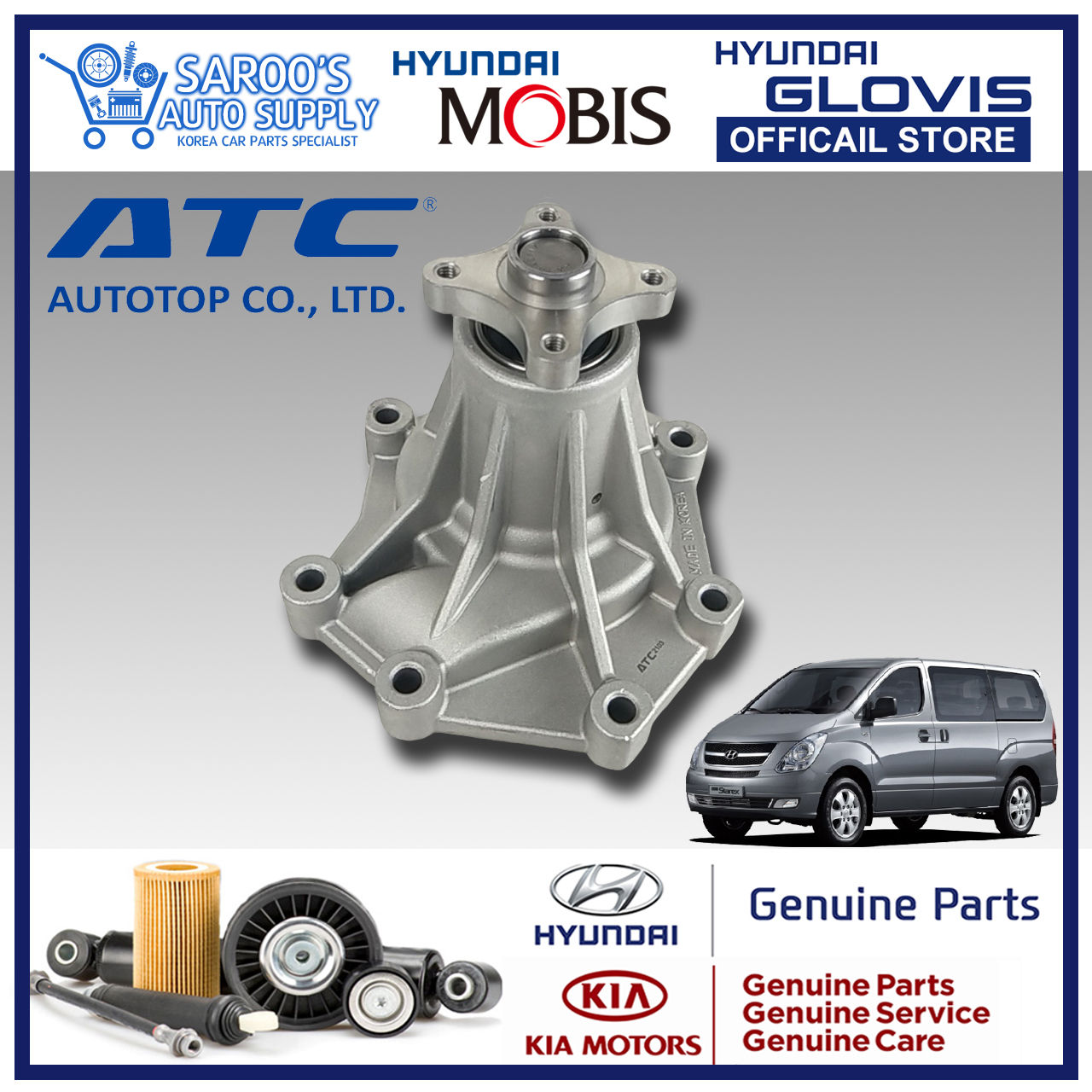 [A1] Water Pump /Grand Starex (07-10)/25100-4A300 , 25100-4A000, 25100-4A100