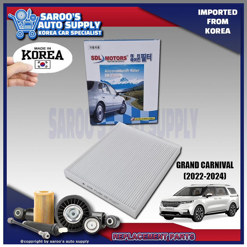 Cabin/Aircon filter/Grand Carnival (22-Present)/25.5 x 22.8 x 3.4 Cm