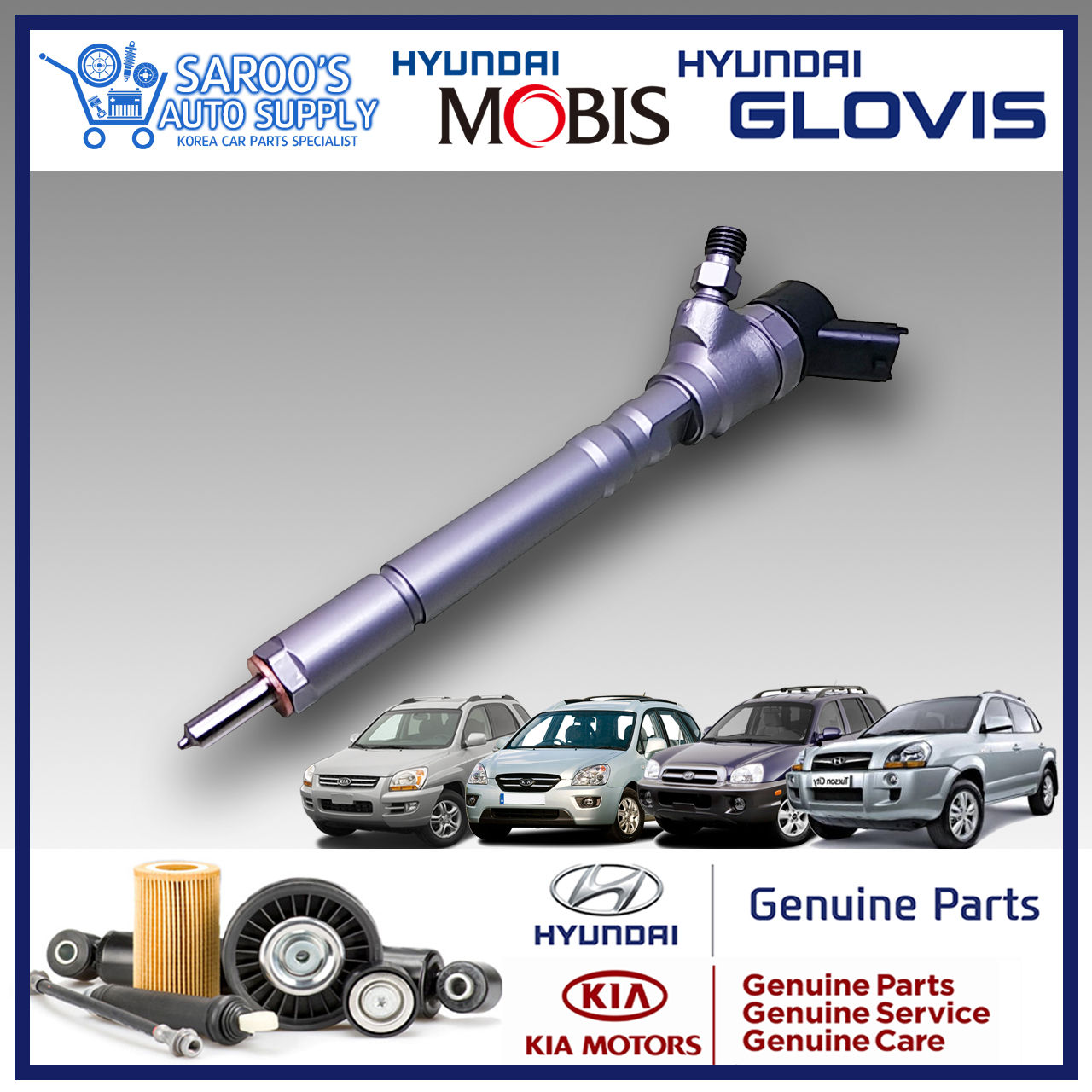 [D] Fuel Injector For Hyundai Santafe , Carens , Trejet , Tucson , sportage
