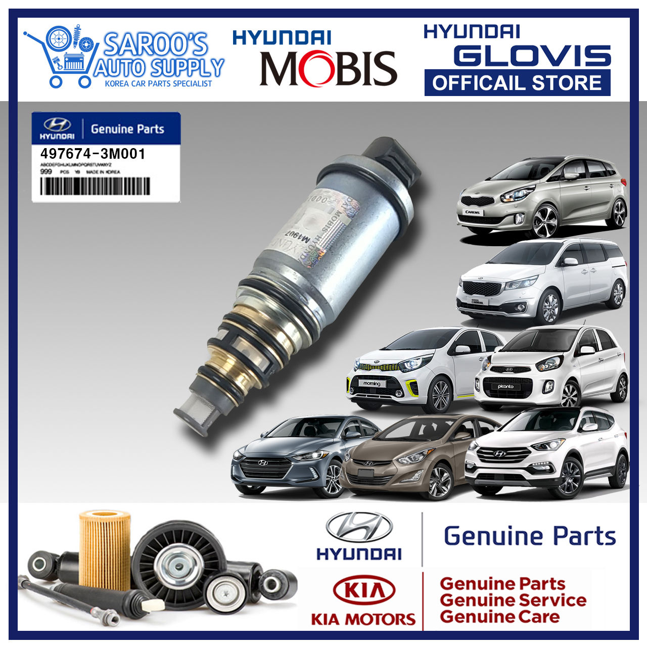 ECV Valve/Aircon Sensor/Santa Fe,Elantra,Picanto,Carnival,Carens,97674-3M001