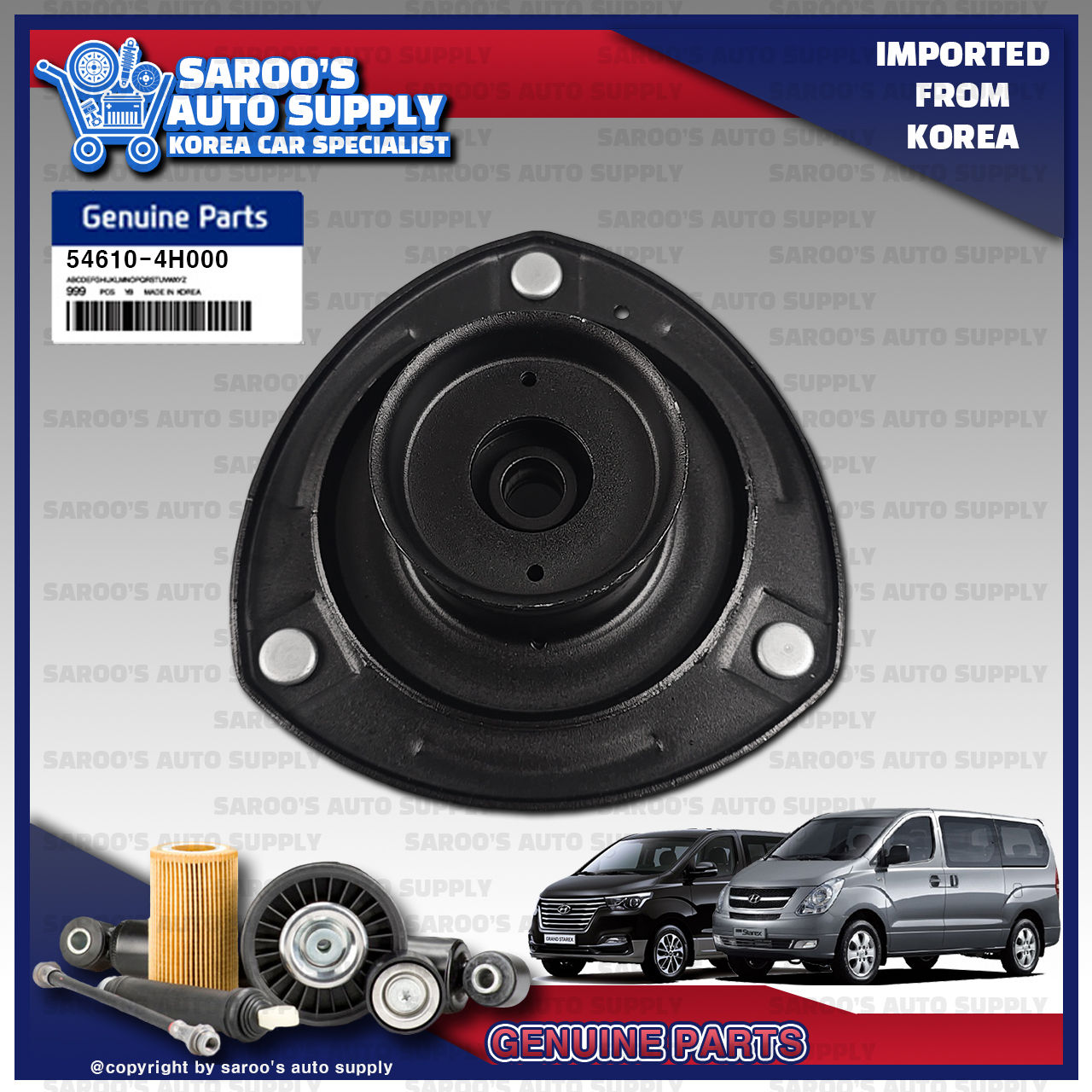 [1Pcs] Shock Mounting/Insulator/Grand Starex (07-21)/54610-4H000