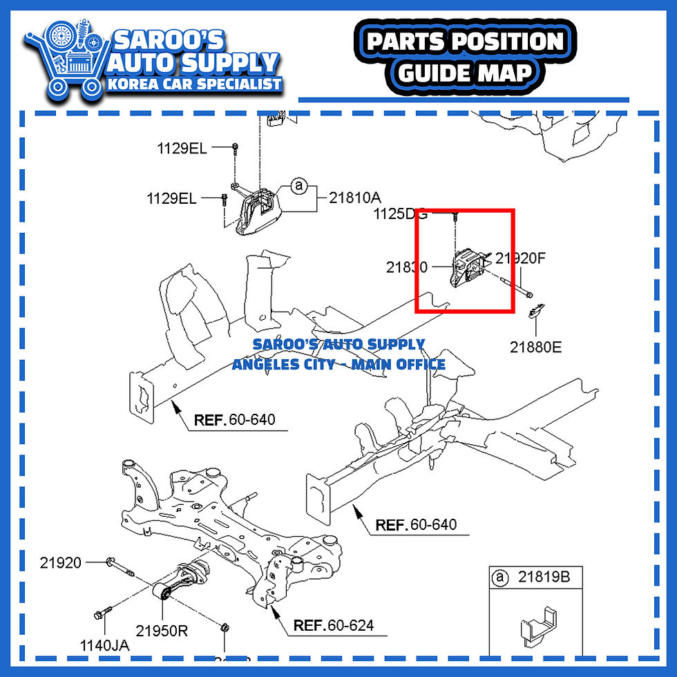 Thumbnail: Transmission Support/Mounting/Elantra (16-20)/21830-F2000/F2100/J9100
