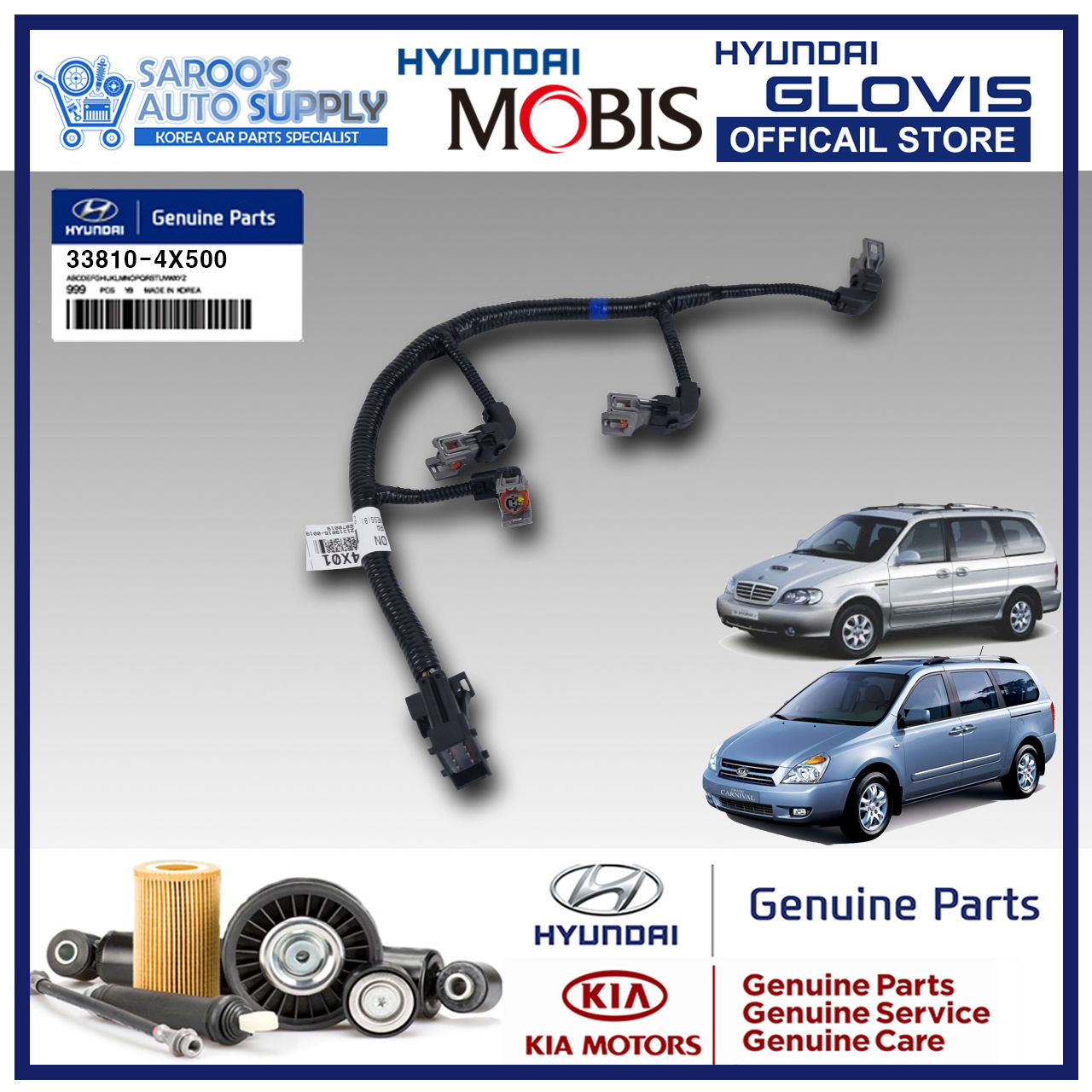 [J3] Injector Wiring / Injector Cable For Sedona, Grand Carnival , Teraca