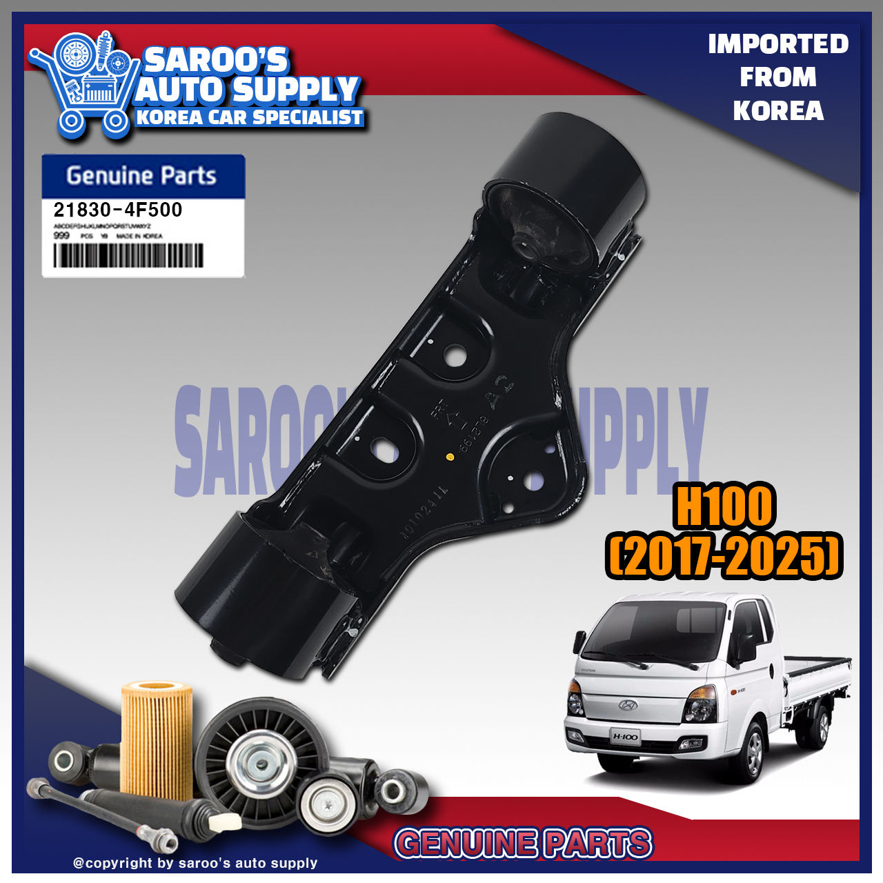 [A2] Transmission Support For H100 (17-25) ,D4CB/21830-4F500 /4F600
