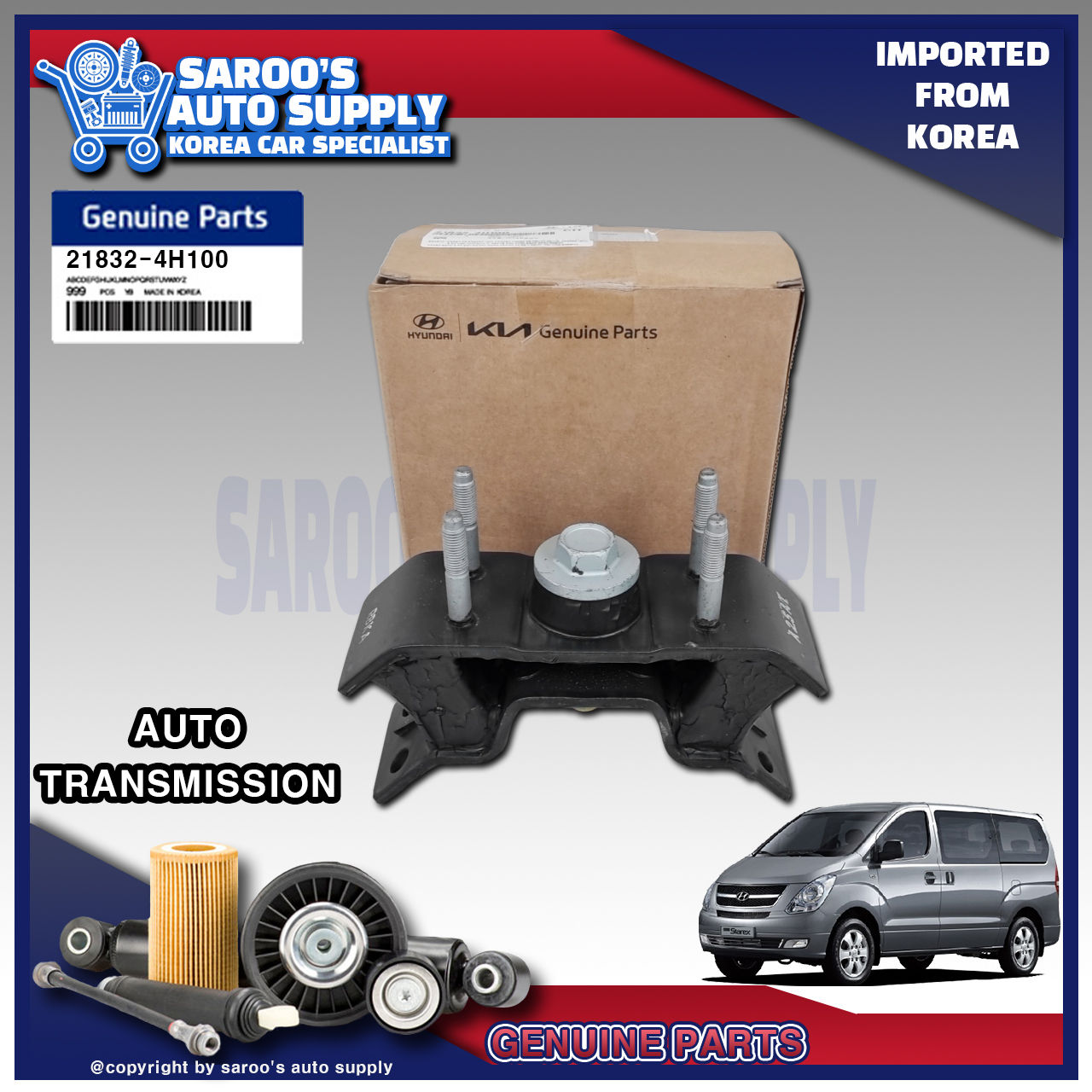 [A1] Transmission Support / Mounting For Hyundai Grand Starex (07-11)