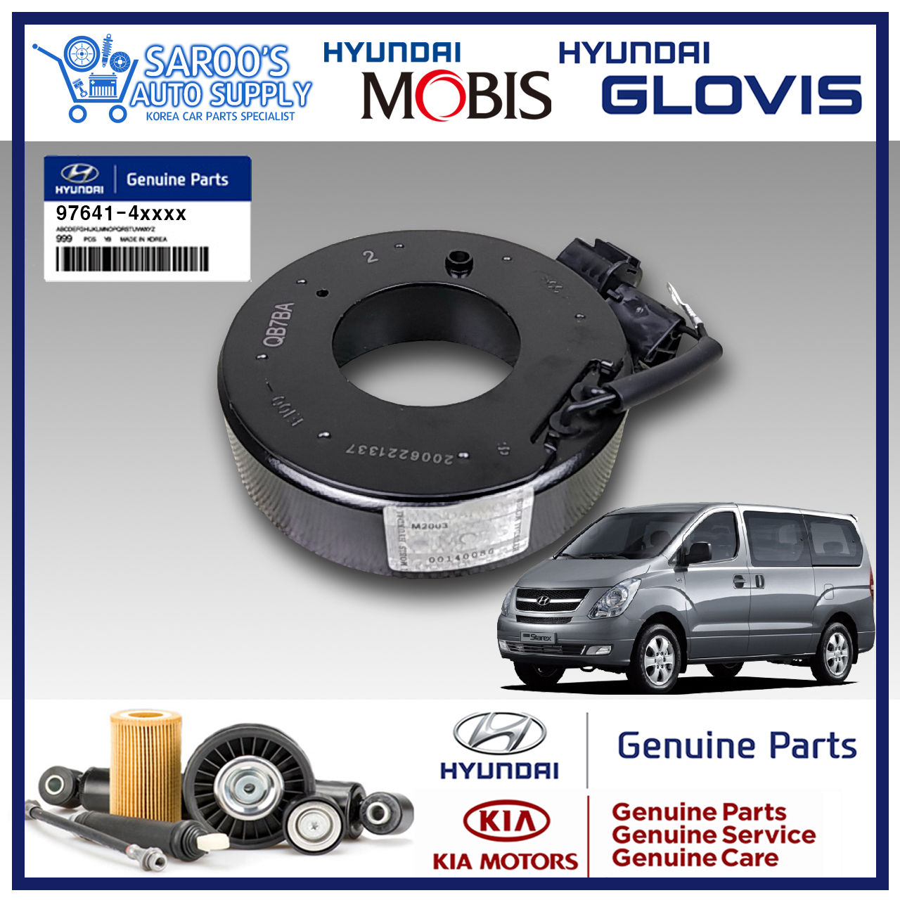 Aircon Compressor Magnetic Coil/Grand Starex (07-18)/97641-4H000, 97641-4H010