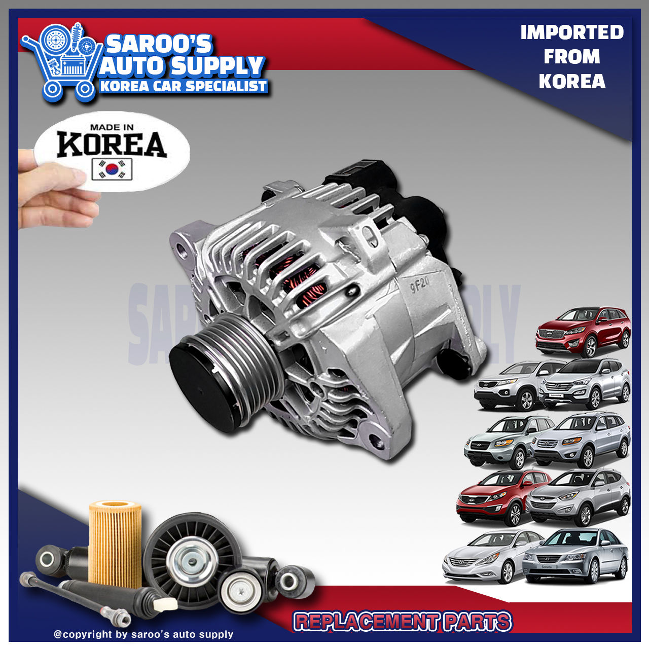 [Theta]Alternator/Tucson/Sportage/Santa Fe/Sorento/Sonata/37300-25600