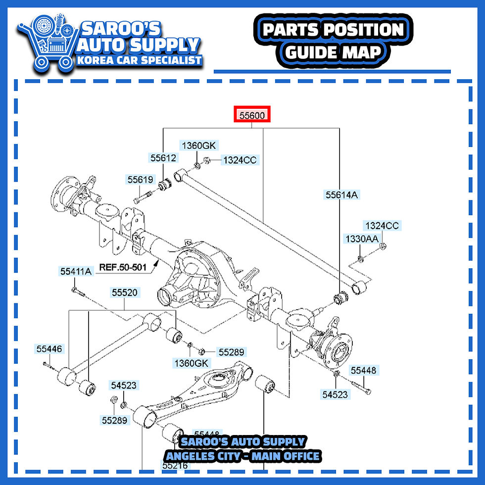 Thumbnail: Rear Trading Arm /Lateral Axle Arm /Grand Starex (07-21)/ 55600-4H000