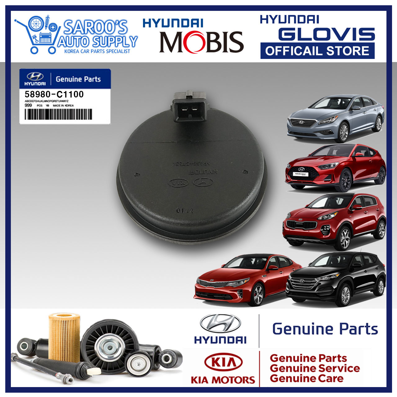 Wheel Speed/ABS SensorTucson,Sportage,Soanta,Optima,Veloster,58980-C1100