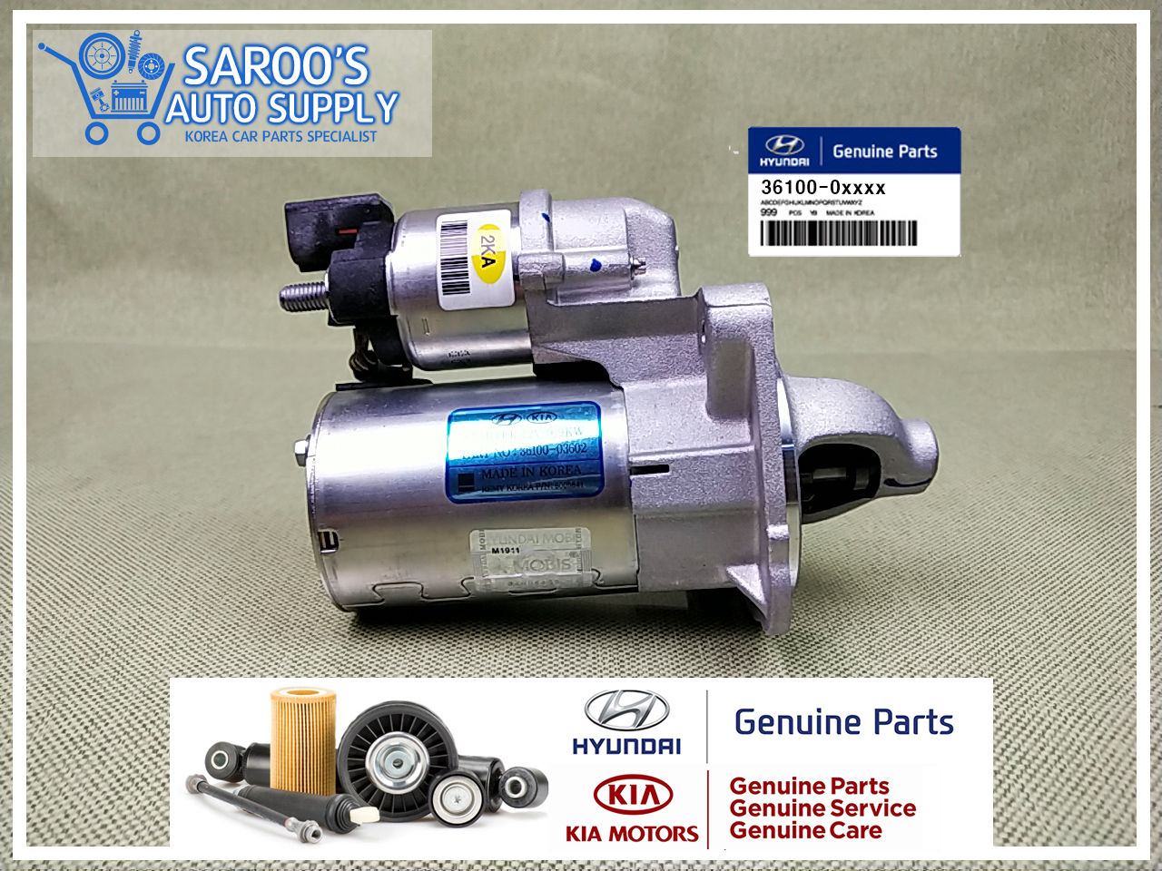 [Kappa] Starter Motor/Accent(14-18)/36100-03602