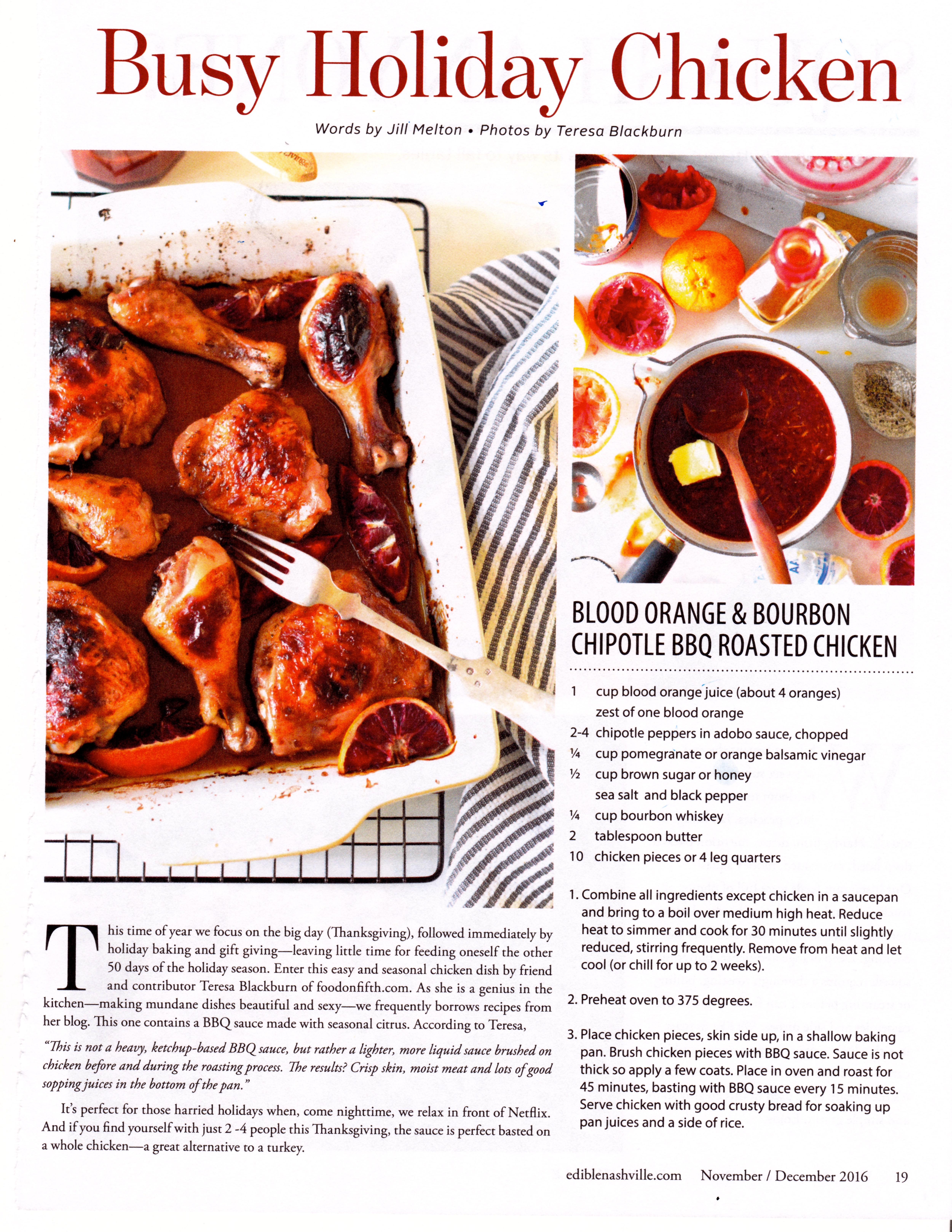 Roast BBQ Chicken Edible Mag
