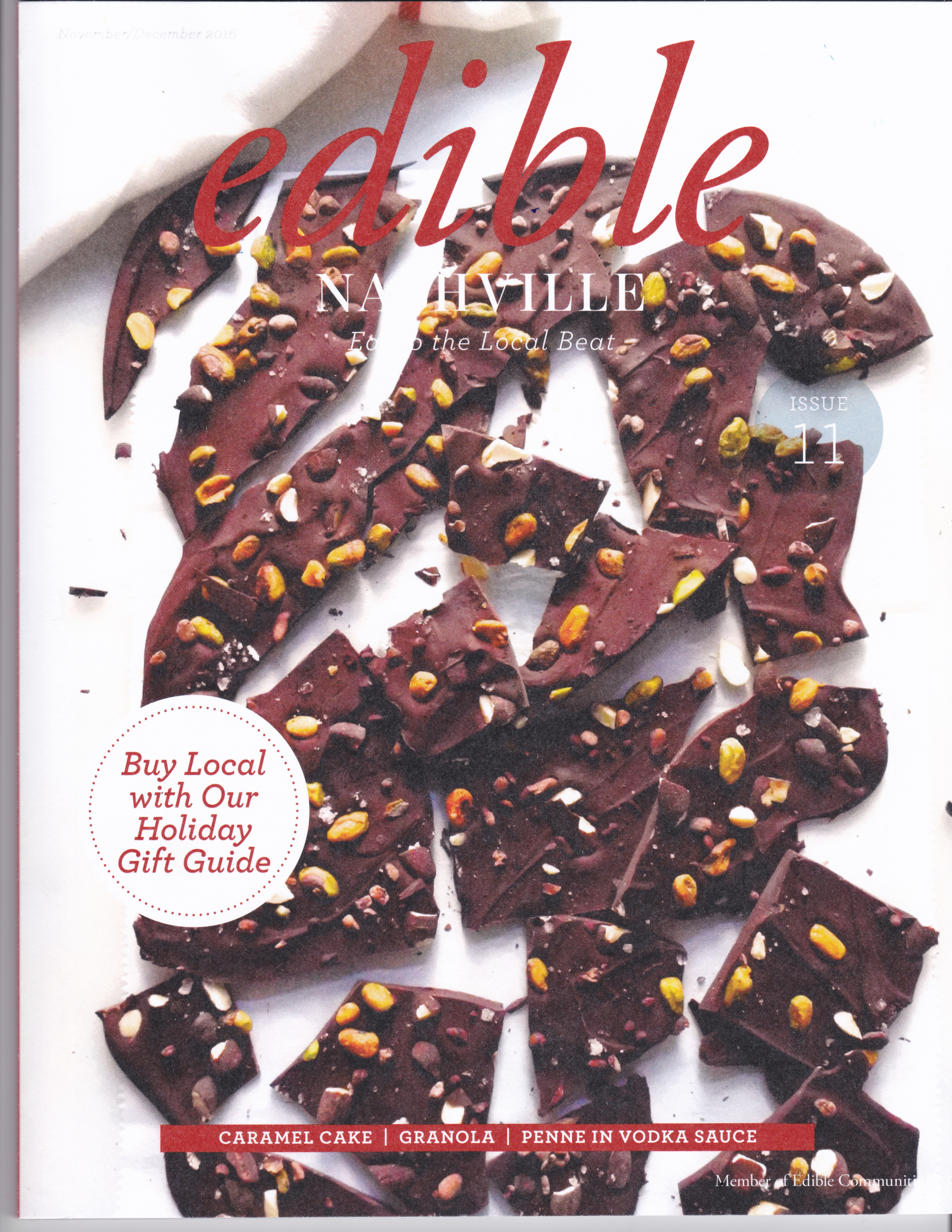 Chocolate Bark Candy Edible Mag