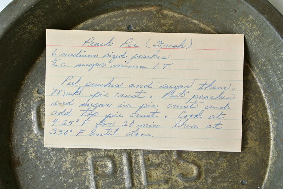 Handwritten Recipes