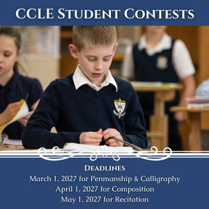 Elementary school students in uniforms at desks