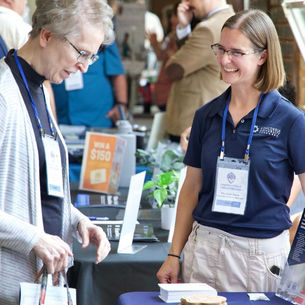 vendor table at the CCLE summer conference