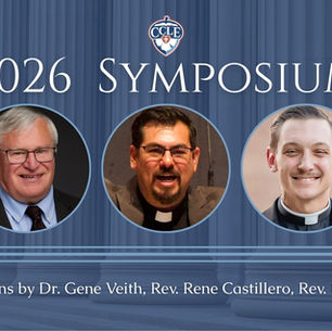 Symposium speakers Dr Gene Veith, Rev. Rene Castillero, Rev. Robert Paul