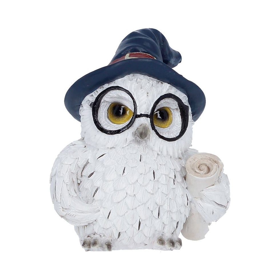 Archimedes Owl Figurine