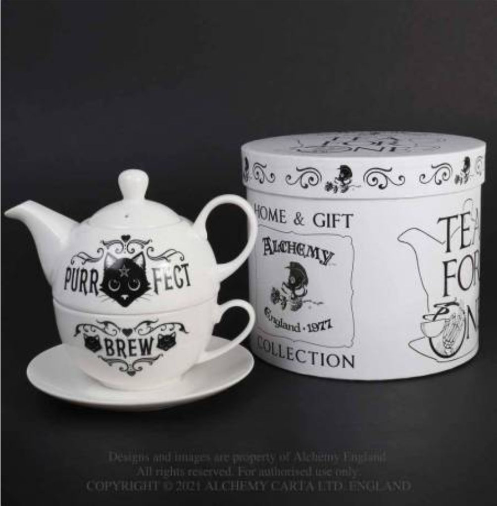 Purrfect Brew Tea for One Set