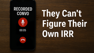 Apollo can’t figure our their own IRR: