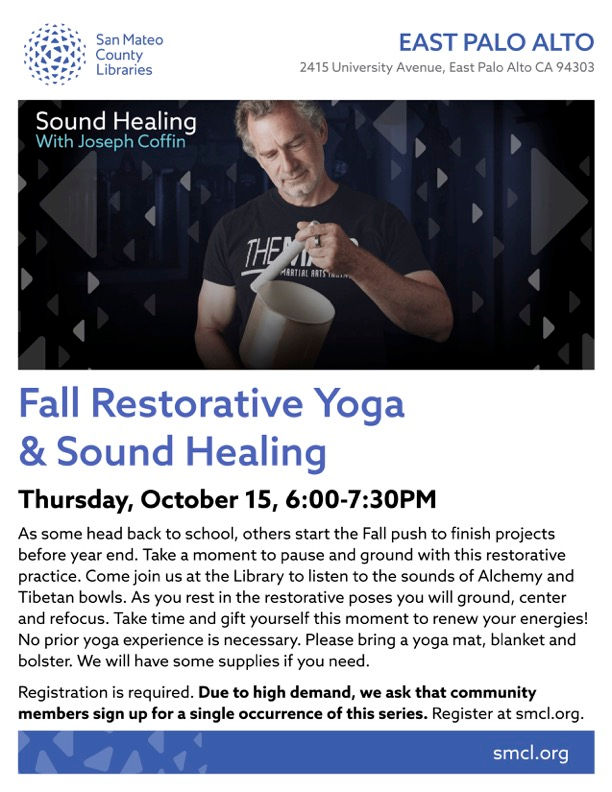 EPA Library - Restorative Yoga and Sound Healing