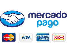 Realiza pagos seguros por MercadoPago, Visa o Mastercard