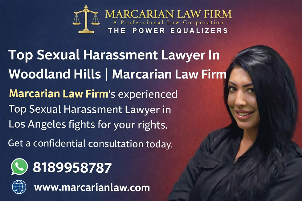Top Sexual Harassment Lawyer In Los Angeles | Marcarian Law Firm