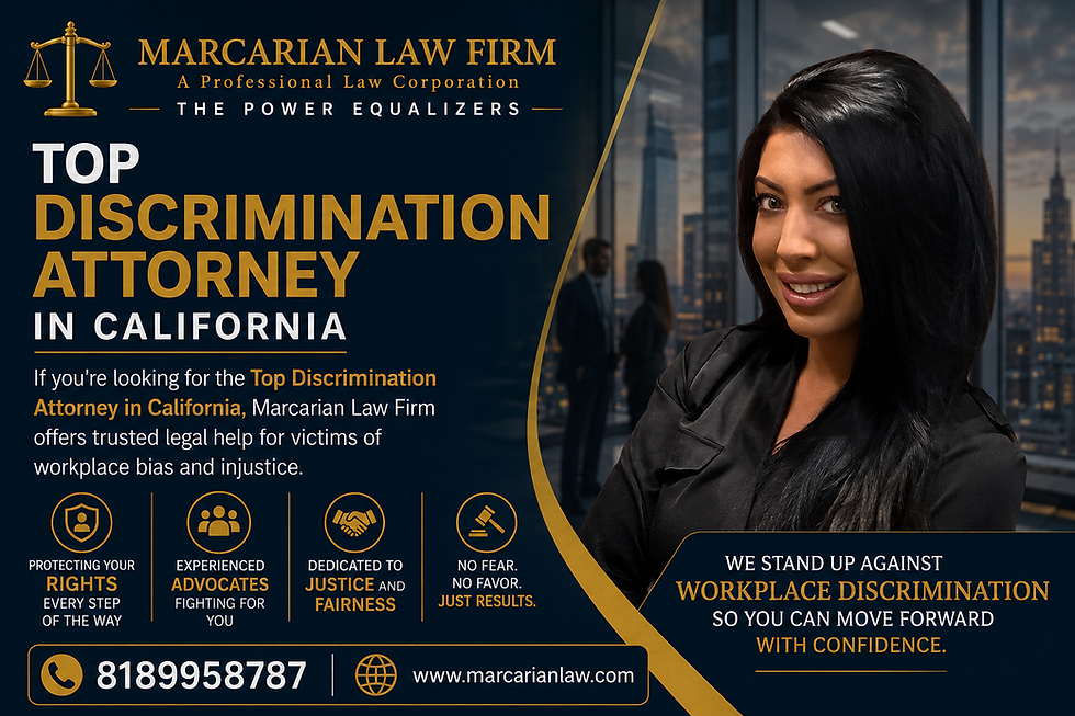 Top Discrimination Attorney In California - Marcarian Law Firm