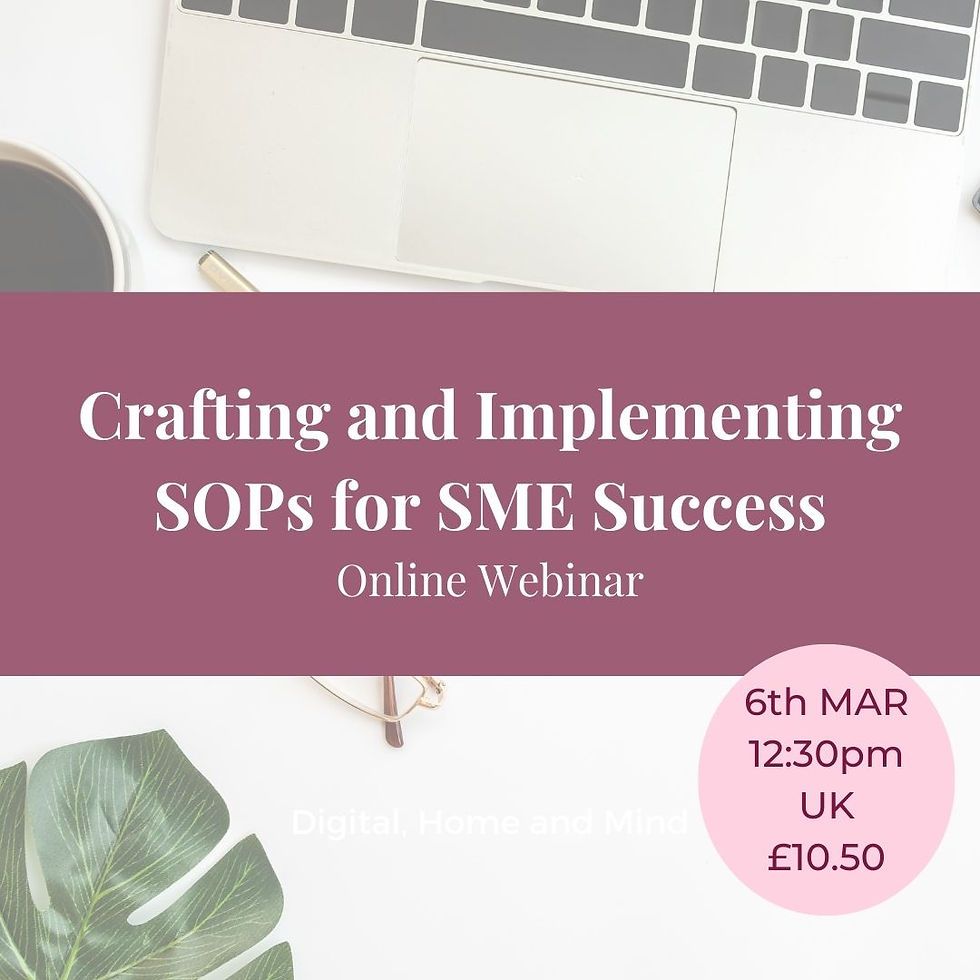 Crafting and Implementing SOPs for SME Success