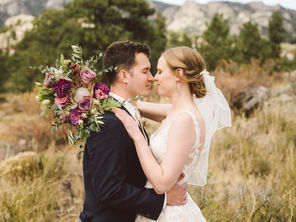 Patrick & Sydney with a fall time Rocky Mountain Wedding.